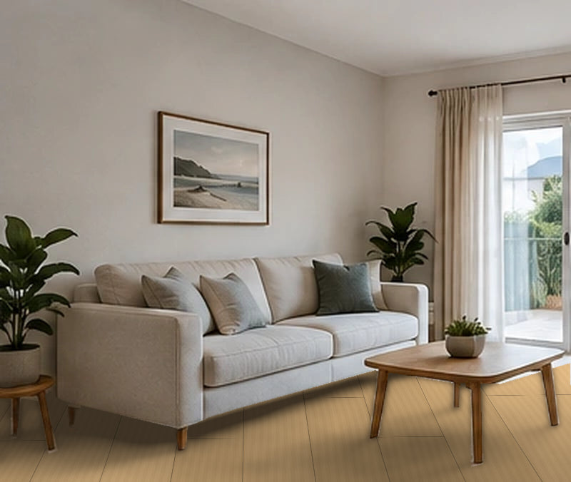 Different flooring: the same living room from the same camera viewpoint